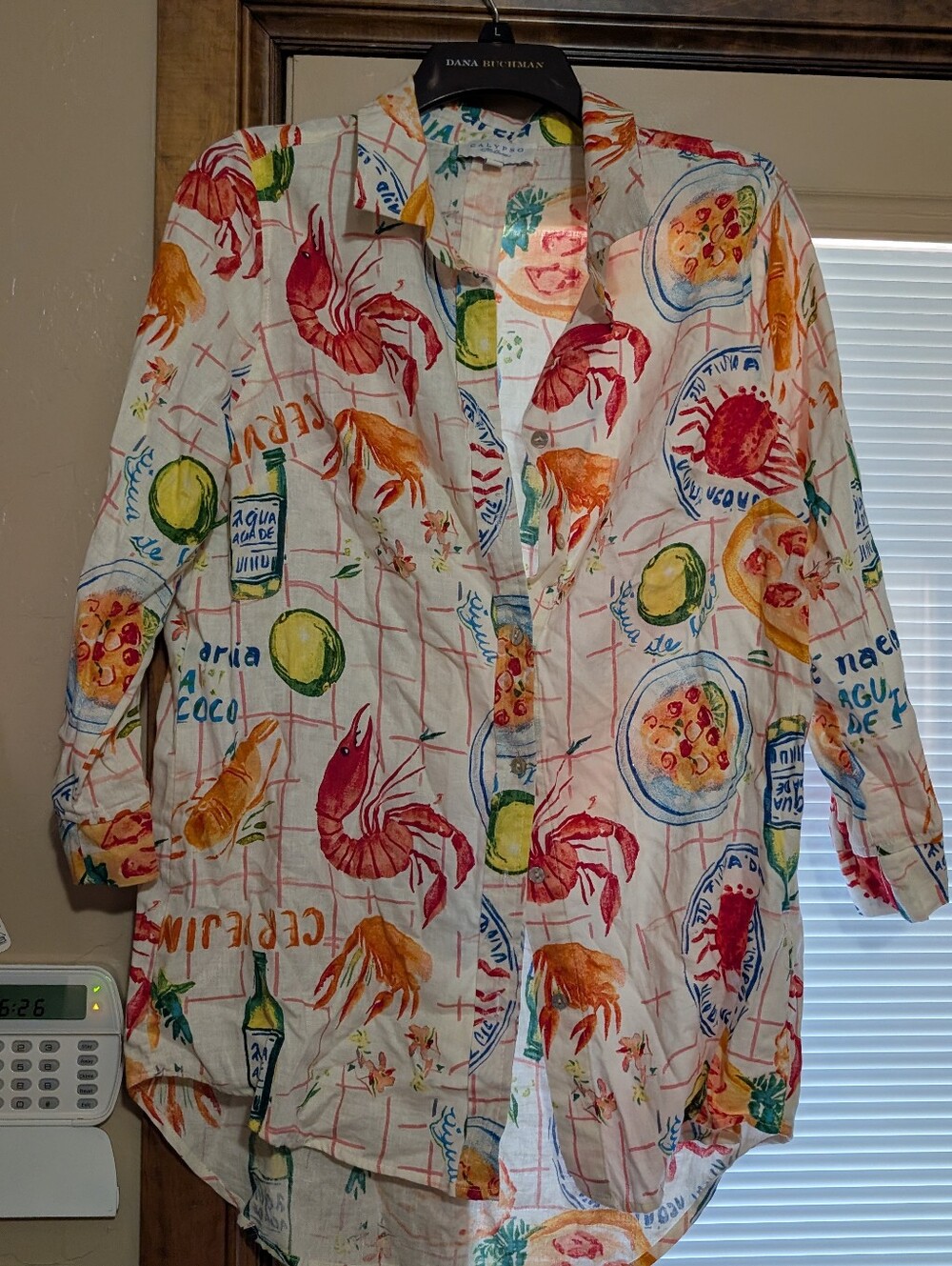 Calypso St. Barth Linen Blend Cover Up Size Large